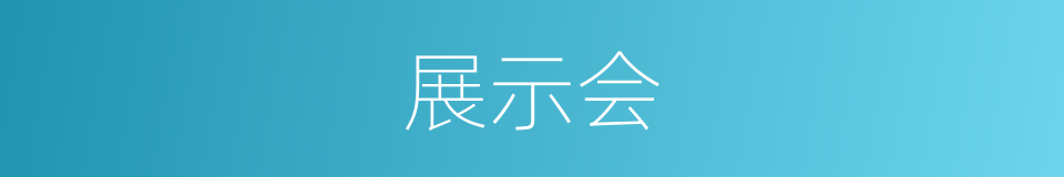 展示会的同义词