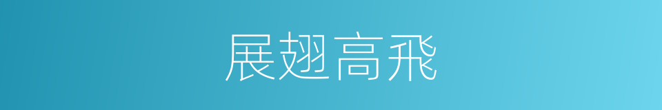 展翅高飛的意思
