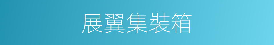 展翼集裝箱的同義詞