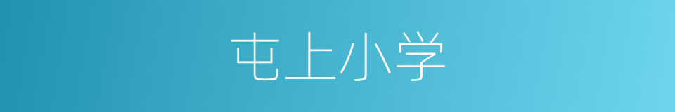 屯上小学的同义词