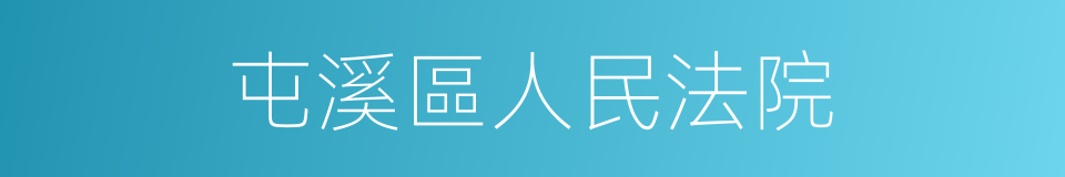 屯溪區人民法院的同義詞