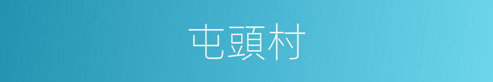 屯頭村的同義詞