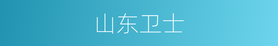 山东卫士的同义词