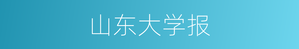 山东大学报的同义词