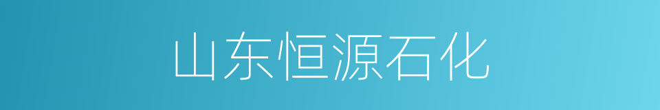 山东恒源石化的同义词