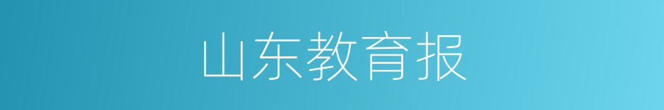 山东教育报的同义词