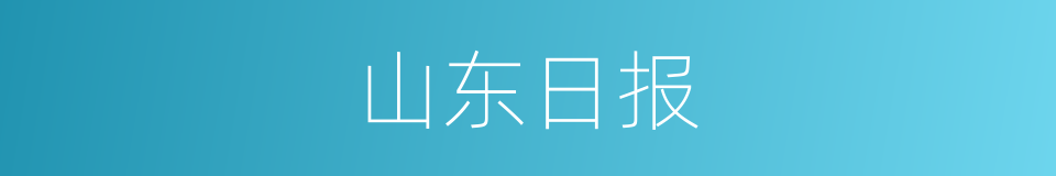 山东日报的同义词