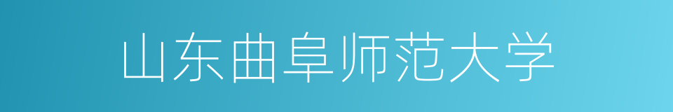 山东曲阜师范大学的同义词