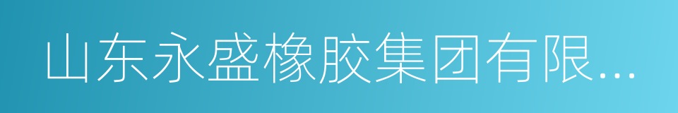 山东永盛橡胶集团有限公司的同义词