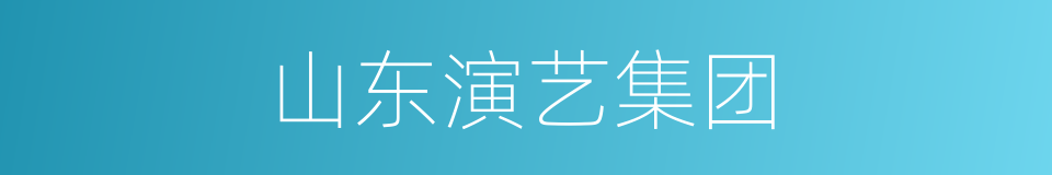 山东演艺集团的同义词