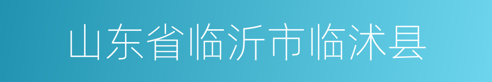 山东省临沂市临沭县的同义词