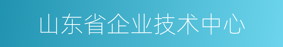 山东省企业技术中心的同义词