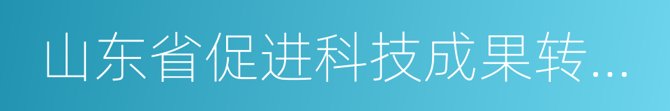 山东省促进科技成果转化条例的同义词