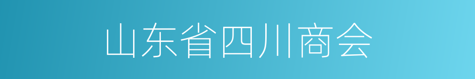 山东省四川商会的同义词