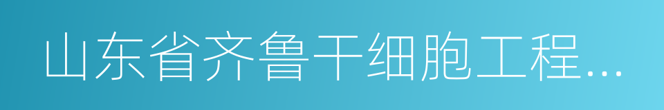 山东省齐鲁干细胞工程有限公司的同义词