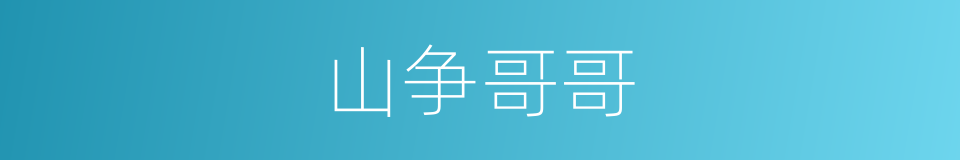山争哥哥的同义词