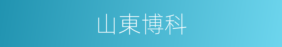 山東博科的同義詞