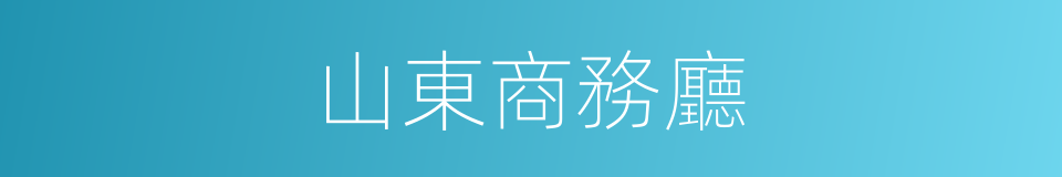 山東商務廳的同義詞