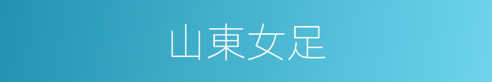 山東女足的同義詞