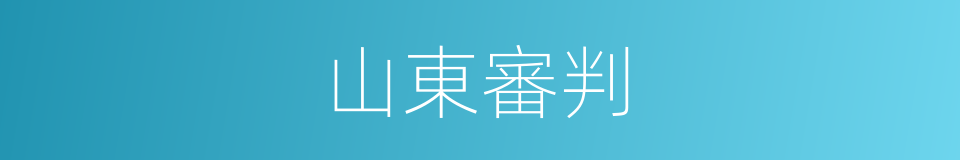 山東審判的同義詞
