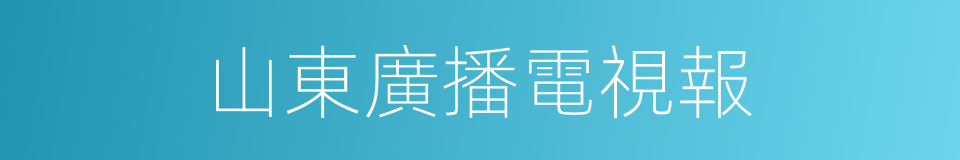 山東廣播電視報的同義詞