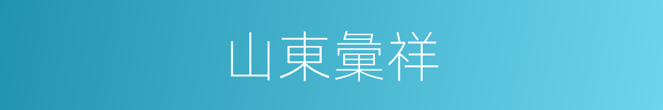 山東彙祥的同義詞