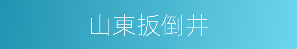 山東扳倒井的同義詞