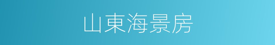 山東海景房的同義詞