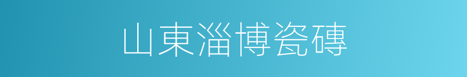 山東淄博瓷磚的同義詞