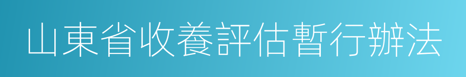 山東省收養評估暫行辦法的同義詞