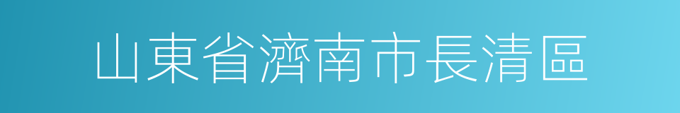 山東省濟南市長清區的同義詞