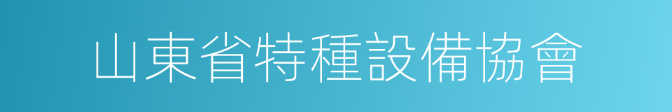 山東省特種設備協會的同義詞