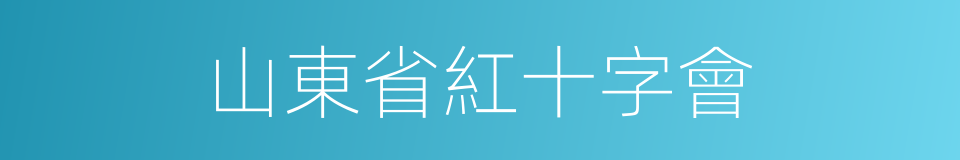 山東省紅十字會的同義詞