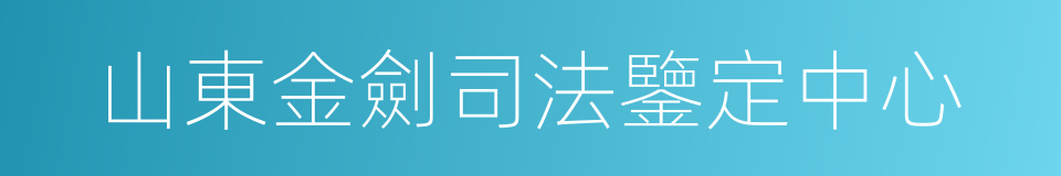 山東金劍司法鑒定中心的同義詞
