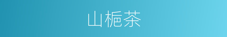 山梔茶的同義詞