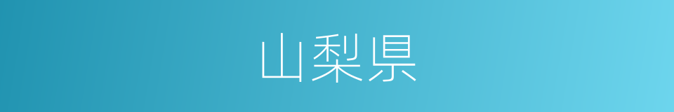 山梨県的同义词