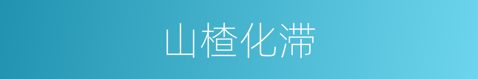 山楂化滞的同义词