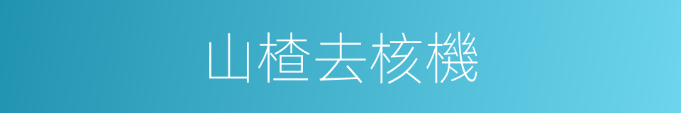 山楂去核機的同義詞