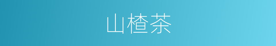 山楂茶的同义词