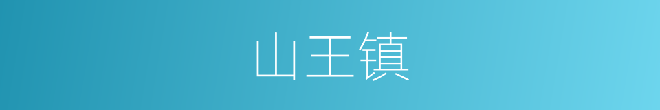 山王镇的同义词