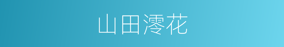 山田澪花的同义词
