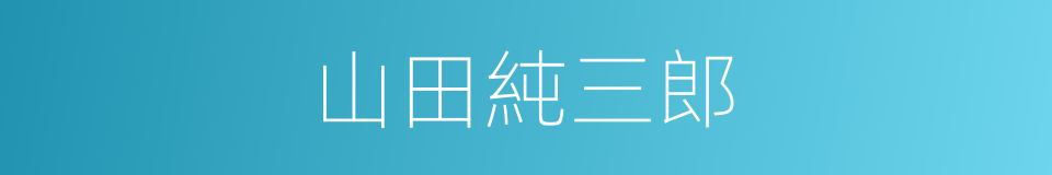 山田純三郎的同義詞