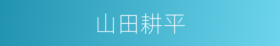 山田耕平的同义词