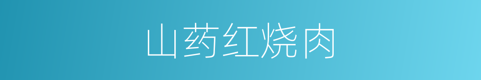 山药红烧肉的同义词