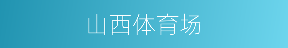 山西体育场的同义词