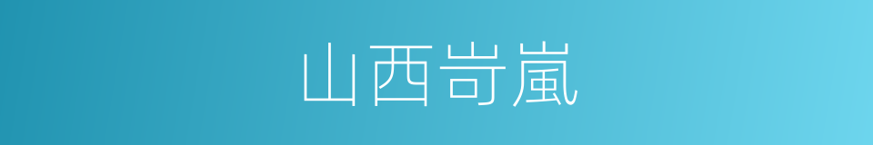 山西岢嵐的同義詞