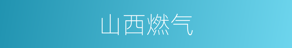 山西燃气的同义词