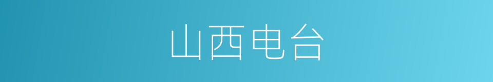 山西电台的同义词