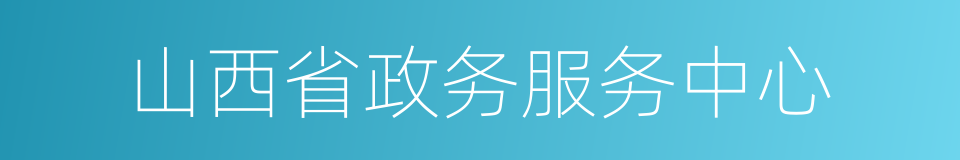 山西省政务服务中心的同义词