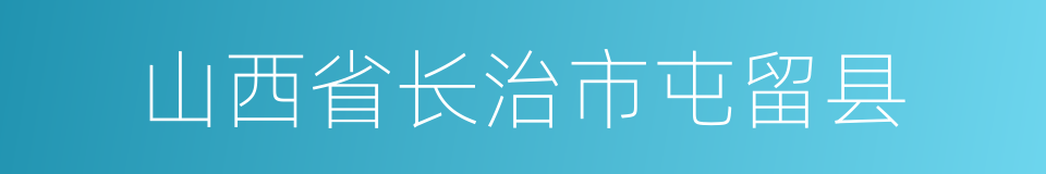 山西省长治市屯留县的同义词